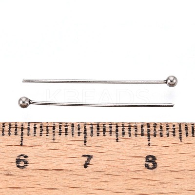 304 Stainless Steel Head Pins STAS-T065-25mm-20P-1