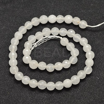 Natural Malaysia Jade Bead Strands G-A147-8mm-A04-1