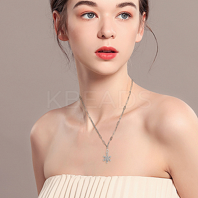 10Pcs 667 Stainless Steel Paperclip Chain Necklaces NJEW-BBC0001-48A-P-1
