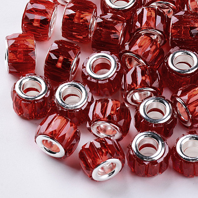 Transparent Resin European Beads RPDL-Q023-A-C-1