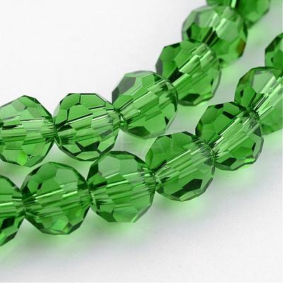 Transparent Glass Bead Strands GLAA-G013-10mm-M-1