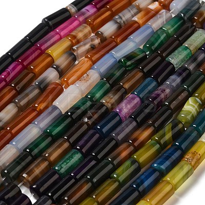 Natural Agate Beads Strands G-H295-E01-1