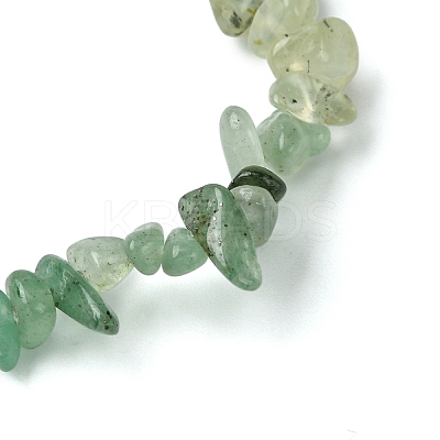 Natural Green Aventurine & Quartz Crystal & Prehnite & Citrine Chips Beaded Stretch Bracelets for Women BJEW-JB10875-1