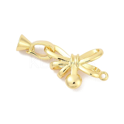 Brass Fold Over Clasps KK-M311-22G-1