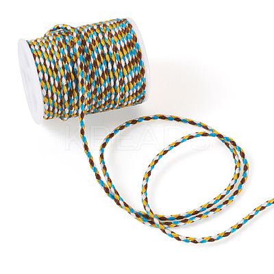 1 Roll Three Color Polycotton Cord Metallic Cord OCOR-TA0002-42A-1