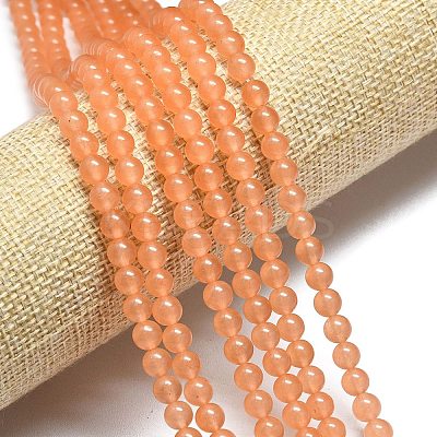 Natural Malaysia Jade Beads Strands G-L645-C01-4mm-20-1