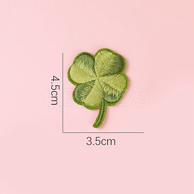 Polyester Fabrics Computerized Embroidery Cloth Sew on Patches PATC-WH0001-29-1
