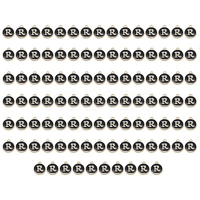 Golden Plated Enamel Alloy Charms ENAM-SZ0001-26B-R-1