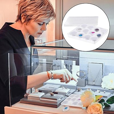 Plastic Packaging Display Box CON-WH0080-87A-1