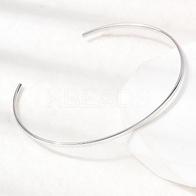 304 Stainless Steel Cuff Bangles LS-BJEW-D388-01A-P-1