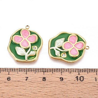 Ion Plating(IP) 304 Stainless Steel Rhinestone Pendants STAS-N109-253C-G-1
