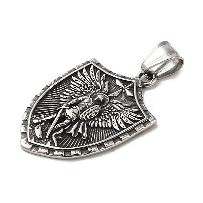 304 Stainless Steel Pendants STAS-D091-08AS-1