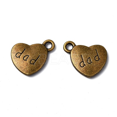 Tibetan Style Alloy Family Charms X-TIBEP-5414-AB-FF-1