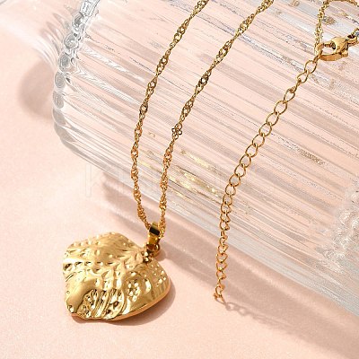 Summer Beach 304 Stainless Steel Pendant Rope Chain Necklaces for Women STAS-Z108-01G-03-1