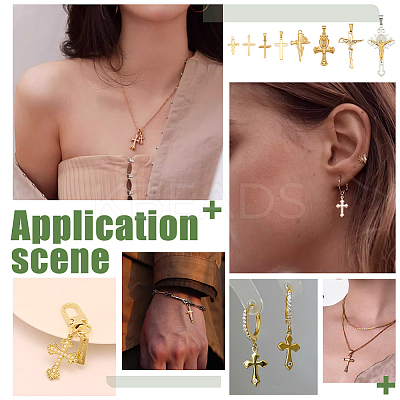 8Pcs 8 Styles 304 Stainless Steel Pendants STAS-PH0006-06-1