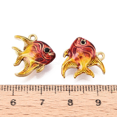 Ion Plating(IP) 304 Stainless Steel Enamel Pendants STAS-N114-14A-G-1
