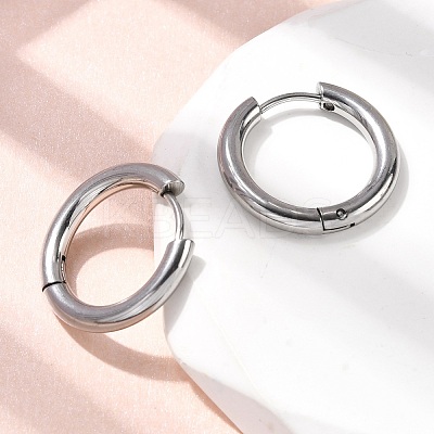 316F Stainless Steel Hoop Earrings EJEW-D341-01B-P-1