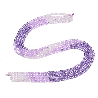 Cubic Zirconia Beads Strands ZIRC-P125-2x3mm-01-1