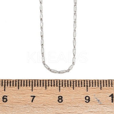 Brass Oval Link Chain Necklaces NJEW-D338-02P-1