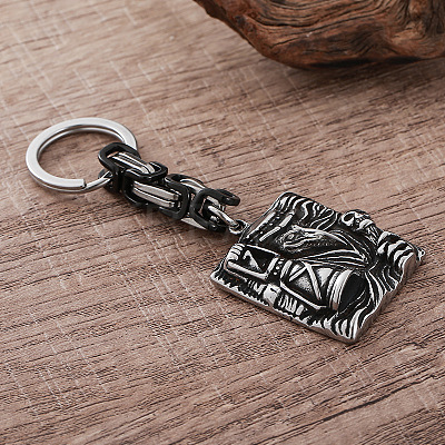 304 Stainless Steel Plague Doctor Keychains LZ6609-1
