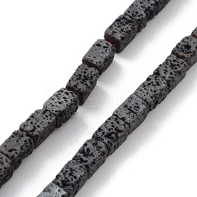 Natural Lava Rock Beads Strands G-H303-C06-1