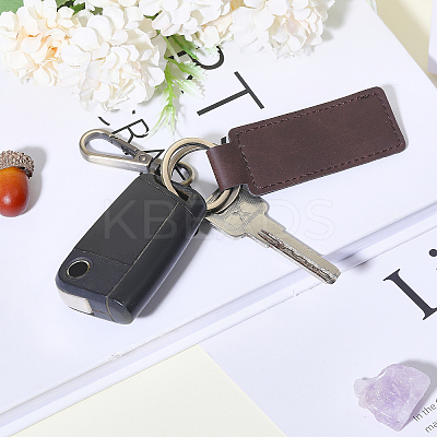 6Pcs 6 Colors Alloy Keychain HJEW-GL0001-18-1