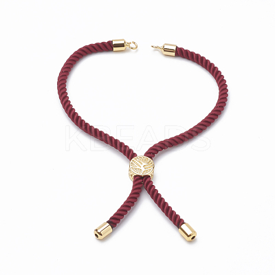 Nylon Twisted Cord Bracelet Making MAK-T003-16G-1