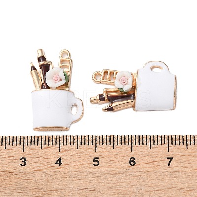 Alloy Enamel Pendants FIND-O003-02C-KCG-1