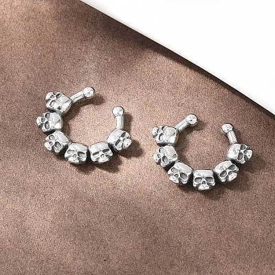 316 Stainless Steel Hoop Nose Rings AJEW-C044-05E-AS-1