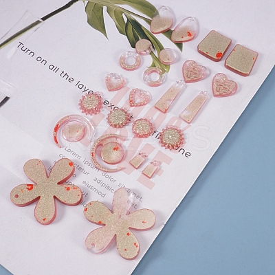 DIY Dangle Earring Accessories Silicone Molds X-DIY-K017-06-1