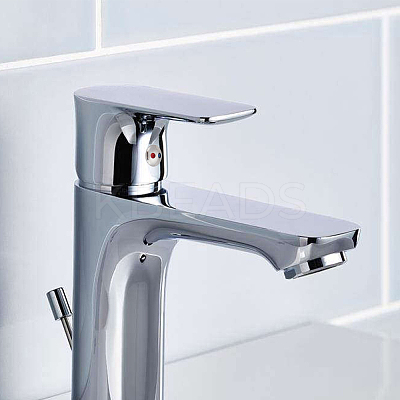 80Pcs 2 Styles Plastic Faucet Handle Hot And Cold Water Sign & Iron Screws CABI-GO0002-42-1