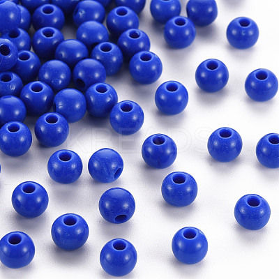 Opaque Acrylic Beads MACR-S370-C6mm-10-1