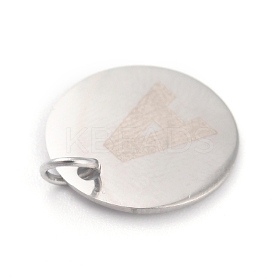 Non-Tarnish 304 Stainless Steel Charms STAS-H159-01P-1