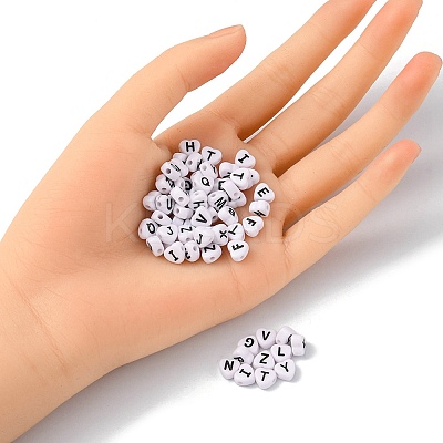 Opaque Acrylic Enamel Beads MACR-YW0002-23-1