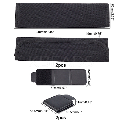 1 Set Imitation Leather Car Seatbelt Regulator Car Seat AJEW-FH0001-86-1