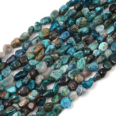 Natural Chrysocolla Beads Strands G-L493-61-1