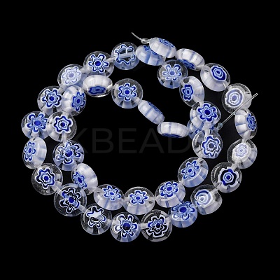 Handmade Millefiori Lampwork Beads Strands LAMP-G164-04L-1