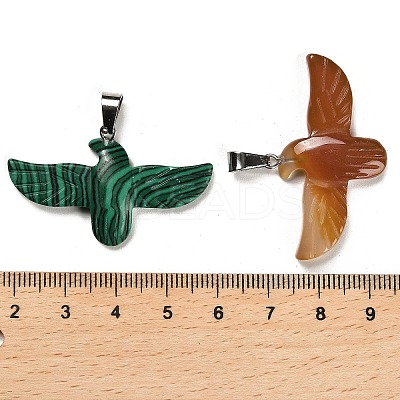 Natural & Synthetic Mixed Gemstone Pendants G-M424-05P-1