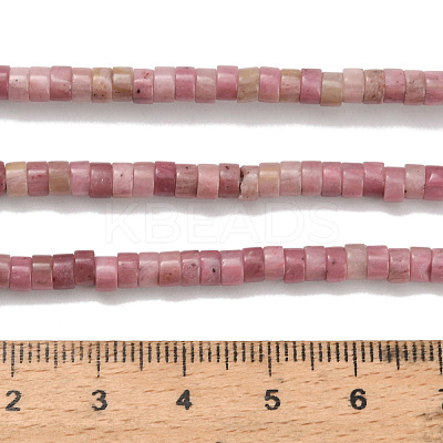 Natural Rhodonite Beads Strands G-Z110-A08-2x4mm-1