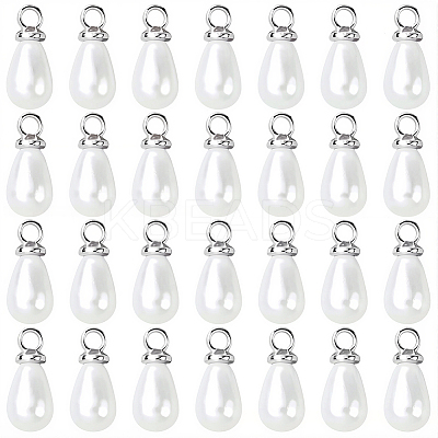 96Pcs ABS Plastic Imitation Pearl Pendants KY-SC0002-32P-1
