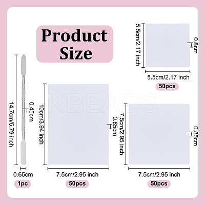 150Pcs Nail Coloring Paper MRMJ-OC0004-14-1