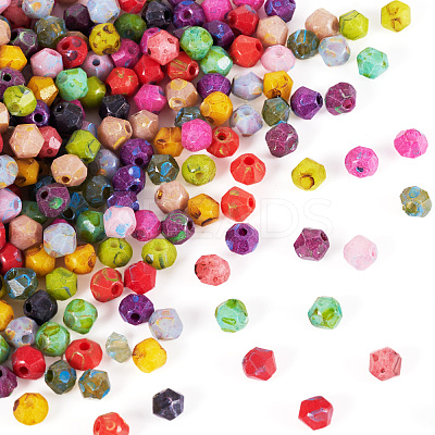 1500Pcs 15 Colors Picasso Baking Paint Glass Seed Beads SEED-TA0001-50-1