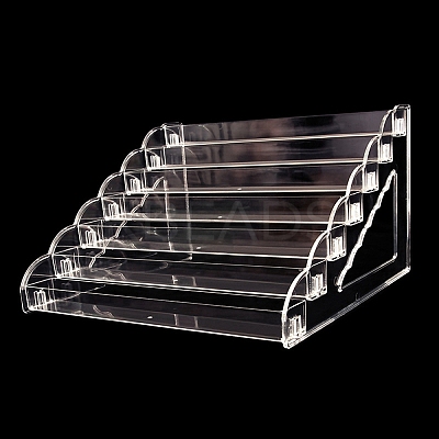 7-Tier Plastic Model Toy Assembled Organizer Holders ODIS-WH0025-295-1
