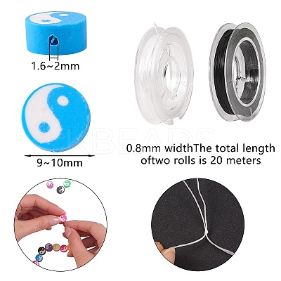 DIY Stretch Bracelets Making Kits DIY-SZ0003-82-1