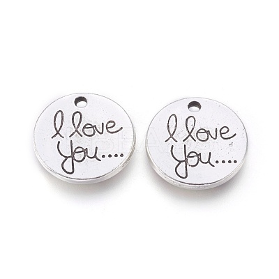 Tibetan Style Valentine's Day Alloy Pendants TIBEP-5411-AS-LF-1