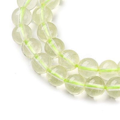 Natural Lemon Quartz(Heated) Beads Strands G-G286-A04-6mm-1