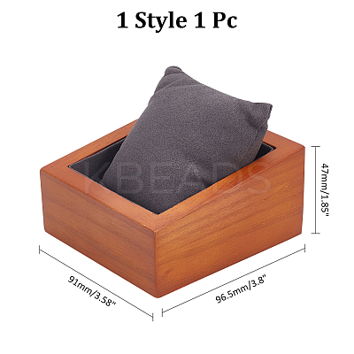 Rectangle Wooden Watch Display Stands ODIS-WH0017-110A-1