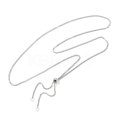 Tarnish Resistant Stainless Steel Slider Necklace Making X-AJEW-JB00476-1
