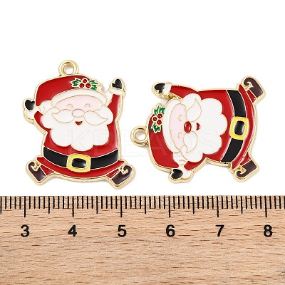 Christmas Theme Rack Plating Alloy Pendants FIND-M020-04G-02-1