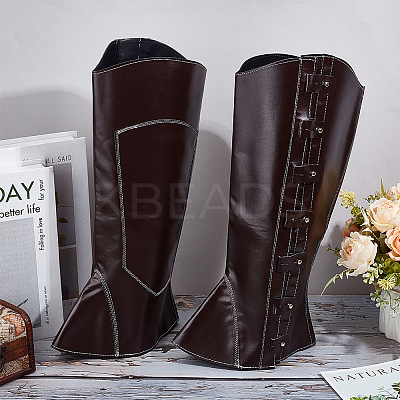 Imitation Leather Pirate Boot Covers AJEW-WH20020-020B-03-1